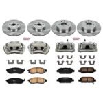 Powerstop 4-Wheel Set Power Stop&reg; KCOE114A Front and Rear OE Stock Replacement Low-Dust Ceramic Brake Pad, Rotor and Caliper Kit - Image 4