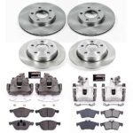 Powerstop 4-Wheel Set Power Stop&reg; KCOE121 Front and Rear OE Stock Replacement Low-Dust Ceramic Brake Pad, Rotor and Caliper Kit - Image 4
