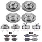 Powerstop 4-Wheel Set Power Stop&reg; KCOE126 Front and Rear OE Stock Replacement Low-Dust Ceramic Brake Pad, Rotor and Caliper Kit - Image 4