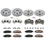Powerstop 4-Wheel Set Power Stop&reg; KCOE1381 Front and Rear OE Stock Replacement Low-Dust Ceramic Brake Pad, Rotor and Caliper Kit - Image 4