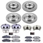 Powerstop 4-Wheel Set Power Stop&reg; KCOE1418B Front and Rear OE Stock Replacement Low-Dust Ceramic Brake Pad, Rotor and Caliper Kit - Image 4