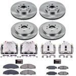 Powerstop 4-Wheel Set Power Stop&reg; KCOE1420 Front and Rear OE Stock Replacement Low-Dust Ceramic Brake Pad, Rotor and Caliper Kit - Image 4