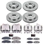 Powerstop 4-Wheel Set Power Stop&reg; KCOE1424 Front and Rear OE Stock Replacement Low-Dust Ceramic Brake Pad, Rotor and Caliper Kit - Image 4
