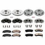 Powerstop 4-Wheel Set Power Stop&reg; KCOE1438 Front and Rear OE Stock Replacement Low-Dust Ceramic Brake Pad, Rotor and Caliper Kit - Image 4