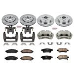 Powerstop 4-Wheel Set Power Stop&reg; KCOE144 Front and Rear OE Stock Replacement Low-Dust Ceramic Brake Pad, Rotor and Caliper Kit - Image 4