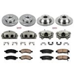 Powerstop 4-Wheel Set Power Stop&reg; KCOE1454 Front and Rear OE Stock Replacement Low-Dust Ceramic Brake Pad, Rotor and Caliper Kit - Image 4