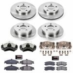 Powerstop 4-Wheel Set Power Stop&reg; KCOE1552 Front and Rear OE Stock Replacement Low-Dust Ceramic Brake Pad, Rotor and Caliper Kit - Image 4