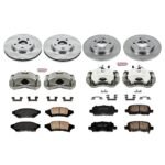 Powerstop 4-Wheel Set Power Stop&reg; KCOE1587 Front and Rear OE Stock Replacement Low-Dust Ceramic Brake Pad, Rotor and Caliper Kit - Image 4