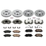 Powerstop 4-Wheel Set Power Stop&reg; KCOE1589 Front and Rear OE Stock Replacement Low-Dust Ceramic Brake Pad, Rotor and Caliper Kit - Image 4