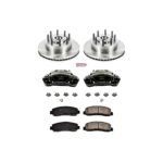 Powerstop 2-Wheel Set Power Stop&reg; KCOE1796 Front OE Stock Replacement Low-Dust Ceramic Brake Pad, Rotor and Caliper Kit