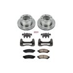 Powerstop 2-Wheel Set Power Stop&reg; KCOE1798 Rear OE Stock Replacement Low-Dust Ceramic Brake Pad, Rotor and Caliper Kit - Image 4