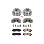 Powerstop 2-Wheel Set Power Stop&reg; KCOE1799 Rear OE Stock Replacement Low-Dust Ceramic Brake Pad, Rotor and Caliper Kit