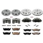 Powerstop 4-Wheel Set Power Stop&reg; KCOE1870 Front and Rear OE Stock Replacement Low-Dust Ceramic Brake Pad, Rotor and Caliper Kit - Image 4