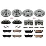 Powerstop 4-Wheel Set Power Stop&reg; KCOE1881 Front and Rear OE Stock Replacement Low-Dust Ceramic Brake Pad, Rotor and Caliper Kit - Image 4