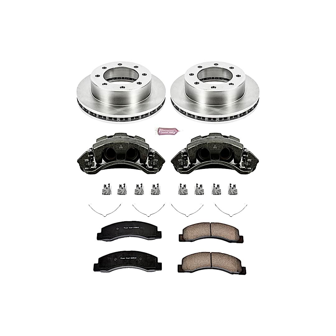 p15kcoe1885_1.jpg Powerstop 2-Wheel Set Power Stop® KCOE1885 Front OE Stock Replacement Low-Dust Ceramic Brake Pad, Rotor and Caliper Kit - Image 1