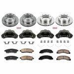 Powerstop 4-Wheel Set Power Stop&reg; KCOE1887 Front and Rear OE Stock Replacement Low-Dust Ceramic Brake Pad, Rotor and Caliper Kit - Image 4