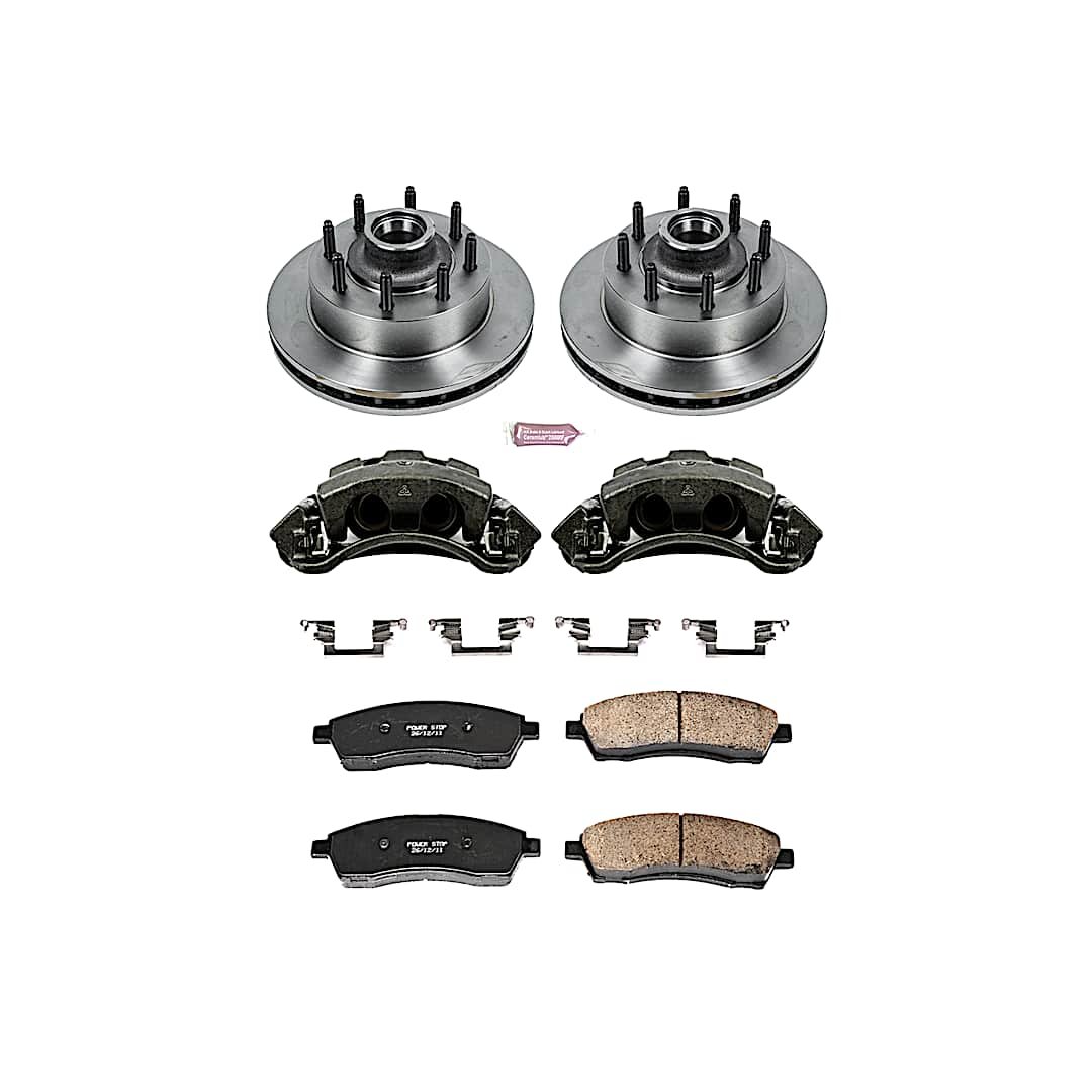 p15kcoe1891_1.jpg Powerstop 2-Wheel Set Power Stop® KCOE1891 Front OE Stock Replacement Low-Dust Ceramic Brake Pad, Rotor and Caliper Kit - Image 1