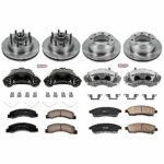 Powerstop 4-Wheel Set Power Stop&reg; KCOE1894 Front and Rear OE Stock Replacement Low-Dust Ceramic Brake Pad, Rotor and Caliper Kit - Image 4