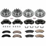 Powerstop 4-Wheel Set Power Stop&reg; KCOE1894A Front and Rear OE Stock Replacement Low-Dust Ceramic Brake Pad, Rotor and Caliper Kit - Image 4