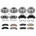 Powerstop 4-Wheel Set Power Stop&reg; KCOE1906 Front and Rear OE Stock Replacement Low-Dust Ceramic Brake Pad, Rotor and Caliper Kit - Image 4