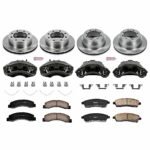 Powerstop 4-Wheel Set Power Stop&reg; KCOE1907A Front and Rear OE Stock Replacement Low-Dust Ceramic Brake Pad, Rotor and Caliper Kit - Image 4