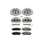 Powerstop KCOE1941 Front Brake Disc and Caliper Kit, Plain Surface 7 Lugs 330 mm Natural Caliper, Ceramic, RWD, Z17 OE Replacement - Image 4