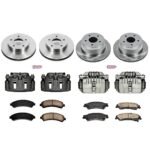 Powerstop 4-Wheel Set Power Stop&reg; KCOE2005 Front and Rear OE Stock Replacement Low-Dust Ceramic Brake Pad, Rotor and Caliper Kit - Image 4