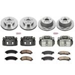Powerstop 4-Wheel Set Power Stop&reg; KCOE2006 Front and Rear OE Stock Replacement Low-Dust Ceramic Brake Pad, Rotor and Caliper Kit - Image 4