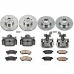 Powerstop 4-Wheel Set Power Stop&reg; KCOE200 Front and Rear OE Stock Replacement Low-Dust Ceramic Brake Pad, Rotor and Caliper Kit - Image 4