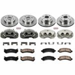 Powerstop KCOE2016 4-Wheel Set Front and Rear Brake Disc and Caliper Kit, Natural Caliper, Ceramic, 6 Lugs, Z17 OE Replacement - Image 4