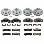 Powerstop 4-Wheel Set Power Stop&reg; KCOE2023A Front and Rear OE Stock Replacement Low-Dust Ceramic Brake Pad, Rotor and Caliper Kit - Image 4