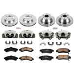 Powerstop 4-Wheel Set Power Stop&reg; KCOE2058 Front and Rear OE Stock Replacement Low-Dust Ceramic Brake Pad, Rotor and Caliper Kit - Image 4