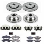Powerstop 4-Wheel Set Power Stop&reg; KCOE2062A Front and Rear OE Stock Replacement Low-Dust Ceramic Brake Pad, Rotor and Caliper Kit - Image 4