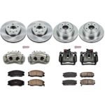 Powerstop 4-Wheel Set Power Stop&reg; KCOE2091 Front and Rear OE Stock Replacement Low-Dust Ceramic Brake Pad, Rotor and Caliper Kit - Image 4