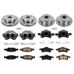 Powerstop 4-Wheel Set Power Stop&reg; KCOE2148 Front and Rear OE Stock Replacement Low-Dust Ceramic Brake Pad, Rotor and Caliper Kit - Image 4