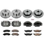 Powerstop 4-Wheel Set Power Stop&reg; KCOE2164A Front and Rear OE Stock Replacement Low-Dust Ceramic Brake Pad, Rotor and Caliper Kit - Image 4