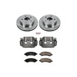 Powerstop 2-Wheel Set Power Stop&reg; KCOE2193A Front OE Stock Replacement Low-Dust Ceramic Brake Pad, Rotor and Caliper Kit - Image 4