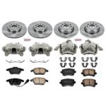 Powerstop 4-Wheel Set Power Stop&reg; KCOE2260B Front and Rear OE Stock Replacement Low-Dust Ceramic Brake Pad, Rotor and Caliper Kit - Image 4