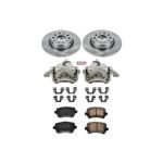 Powerstop 2-Wheel Set Power Stop&reg; KCOE2261 Rear OE Stock Replacement Low-Dust Ceramic Brake Pad, Rotor and Caliper Kit - Image 4