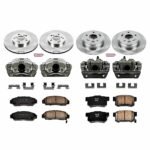 Powerstop 4-Wheel Set Power Stop&reg; KCOE2295 Front and Rear OE Stock Replacement Low-Dust Ceramic Brake Pad, Rotor and Caliper Kit - Image 4