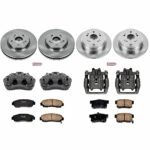 Powerstop 4-Wheel Set Power Stop&reg; KCOE229 Front and Rear OE Stock Replacement Low-Dust Ceramic Brake Pad, Rotor and Caliper Kit - Image 4