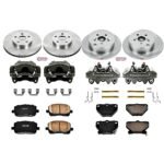 Powerstop 4-Wheel Set Power Stop&reg; KCOE2317 Front and Rear OE Stock Replacement Low-Dust Ceramic Brake Pad, Rotor and Caliper Kit - Image 4