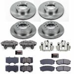 Powerstop KCOE2422 4-Wheel Set Front and Rear OE Stock Replacement Low-Dust Ceramic Brake Pad, Rotor and Caliper Kit, Models With 338 mm Front Rotors - Image 4