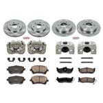 Powerstop 4-Wheel Set Power Stop&reg; KCOE2443 Front and Rear OE Stock Replacement Low-Dust Ceramic Brake Pad, Rotor and Caliper Kit - Image 4