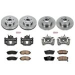 Powerstop 4-Wheel Set Power Stop&reg; KCOE2704A Front and Rear OE Stock Replacement Low-Dust Ceramic Brake Pad, Rotor and Caliper Kit - Image 4