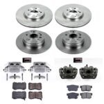 Powerstop 4-Wheel Set Power Stop&reg; KCOE2718 Front and Rear OE Stock Replacement Low-Dust Ceramic Brake Pad, Rotor and Caliper Kit - Image 4