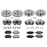 Powerstop 4-Wheel Set Power Stop&reg; KCOE2731A Front and Rear OE Stock Replacement Low-Dust Ceramic Brake Pad, Rotor and Caliper Kit - Image 4