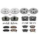 Powerstop 4-Wheel Set Power Stop&reg; KCOE2742 Front and Rear OE Stock Replacement Low-Dust Ceramic Brake Pad, Rotor and Caliper Kit - Image 4