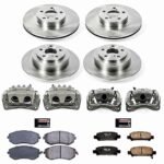 Powerstop 4-Wheel Set Power Stop&reg; KCOE2750 Front and Rear OE Stock Replacement Low-Dust Ceramic Brake Pad, Rotor and Caliper Kit - Image 4
