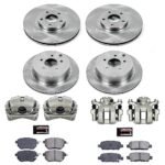 Powerstop 4-Wheel Set Power Stop&reg; KCOE2767A Front and Rear OE Stock Replacement Low-Dust Ceramic Brake Pad, Rotor and Caliper Kit - Image 4